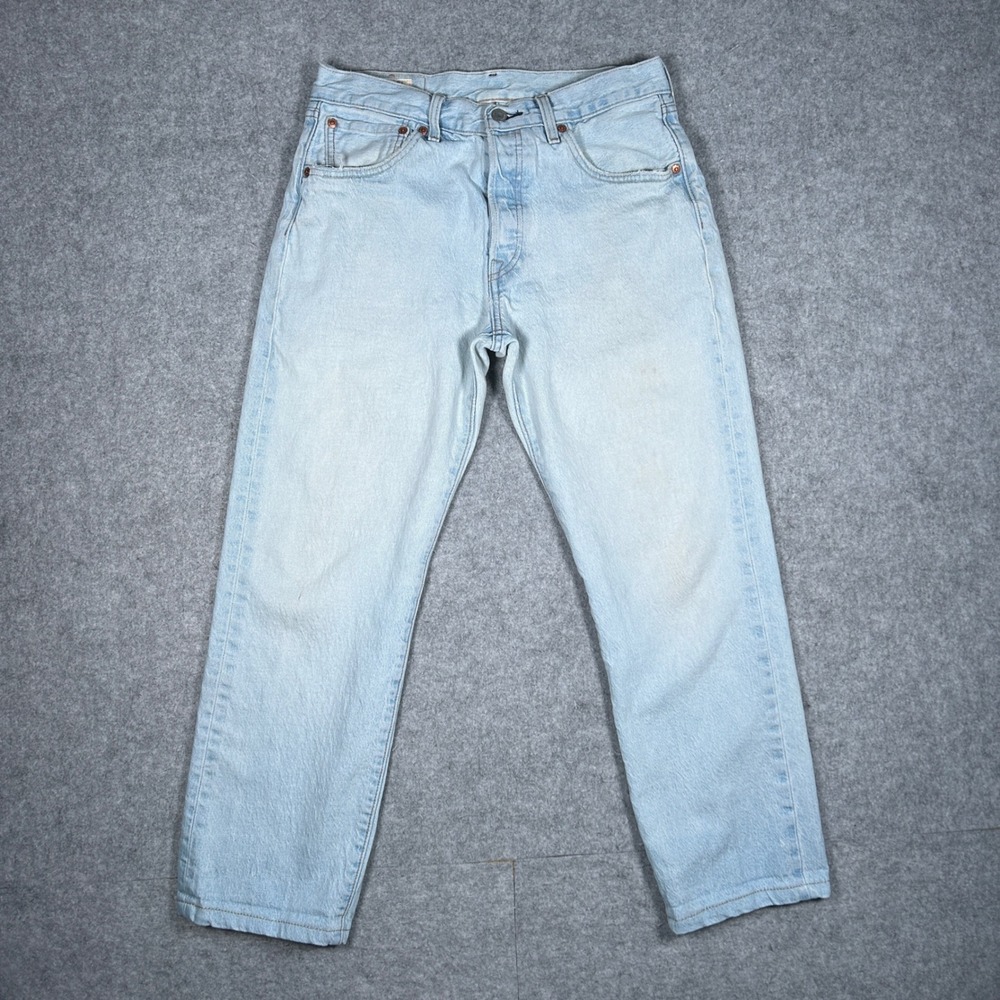 Levi's 501 '93 Denim Jeans Mens 31x32 Light Blue Straight Leg Casual